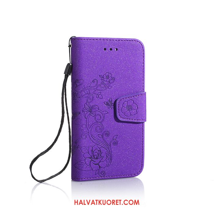 Huawei Y6 2018 Kuoret Luova Pesty Suede Nahkakotelo, Huawei Y6 2018 Kuori Puhelimen Trendi