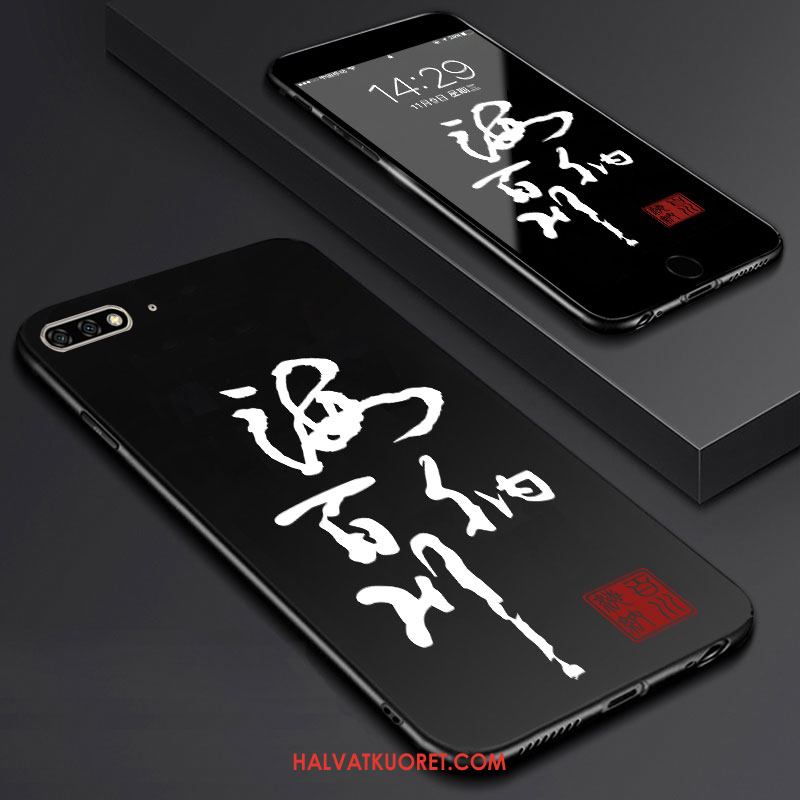 Huawei Y6 2018 Kuoret Näytönsuojus Musta Puhelimen, Huawei Y6 2018 Kuori Taide