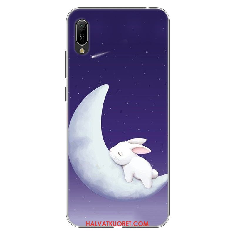 Huawei Y6 2019 Kuoret Jauhe Pehmeä Neste Murtumaton, Huawei Y6 2019 Kuori Silikoni Suojaus