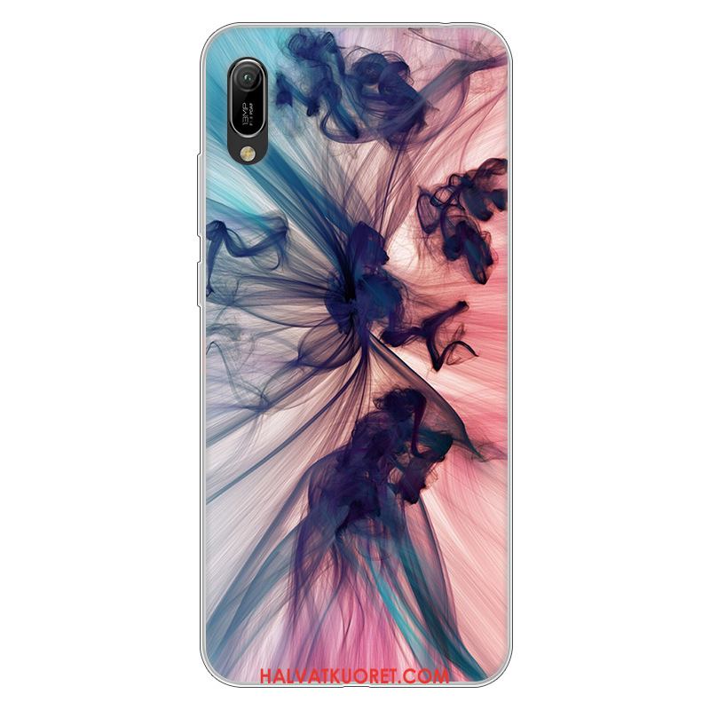 Huawei Y6 2019 Kuoret Jauhe Pehmeä Neste Murtumaton, Huawei Y6 2019 Kuori Silikoni Suojaus