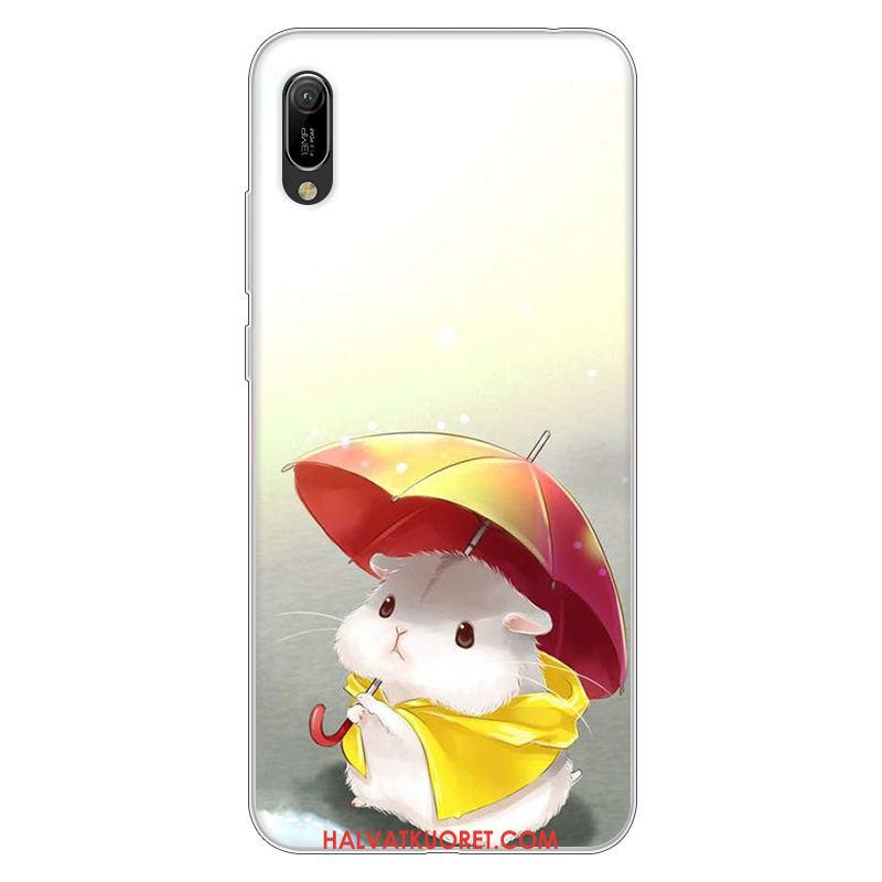 Huawei Y6 2019 Kuoret Jauhe Pehmeä Neste Murtumaton, Huawei Y6 2019 Kuori Silikoni Suojaus