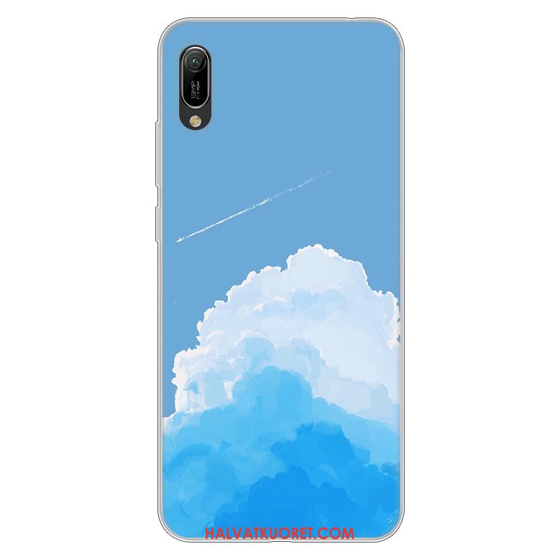 Huawei Y6 2019 Kuoret Jauhe Pehmeä Neste Murtumaton, Huawei Y6 2019 Kuori Silikoni Suojaus