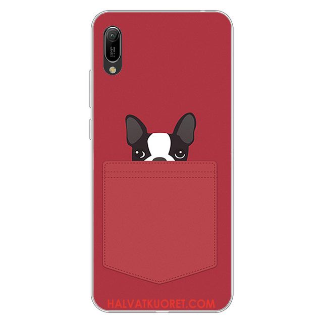 Huawei Y6 2019 Kuoret Jauhe Pehmeä Neste Murtumaton, Huawei Y6 2019 Kuori Silikoni Suojaus
