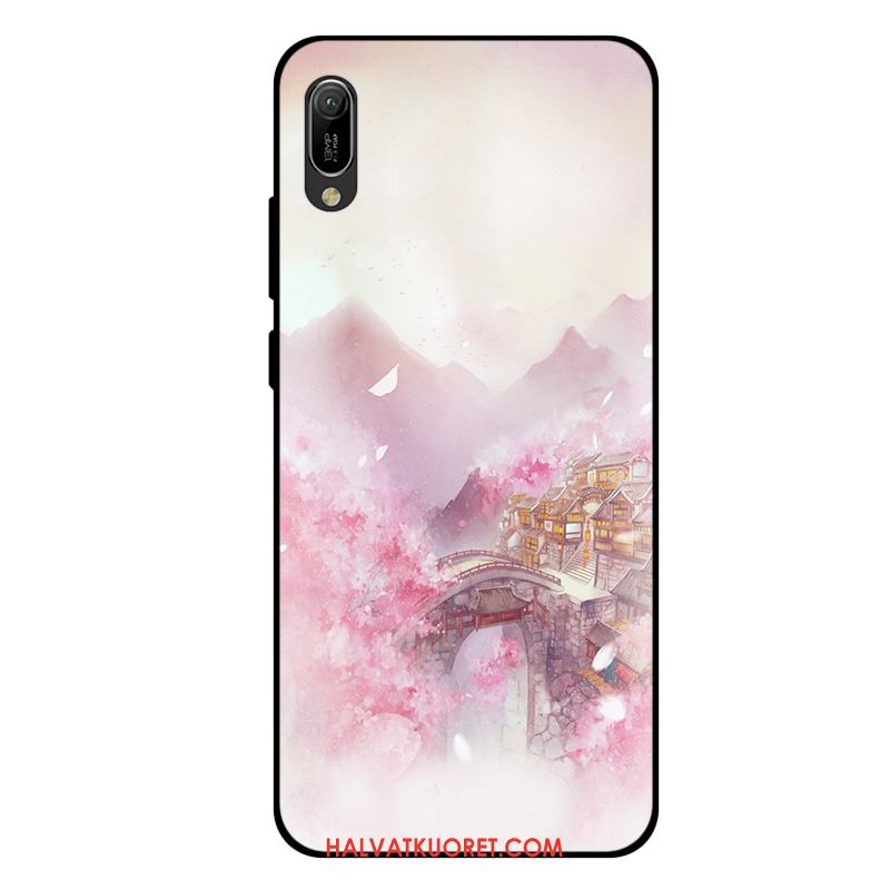 Huawei Y6 2019 Kuoret Kustannukset Pesty Suede, Huawei Y6 2019 Kuori Puhelimen Pieni