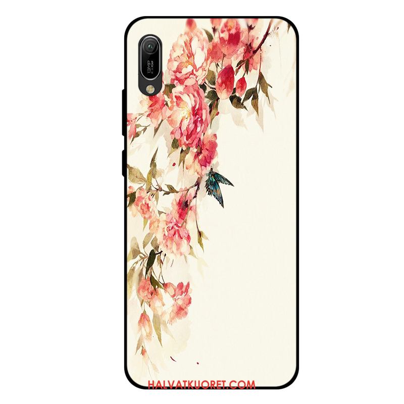 Huawei Y6 2019 Kuoret Kustannukset Pesty Suede, Huawei Y6 2019 Kuori Puhelimen Pieni