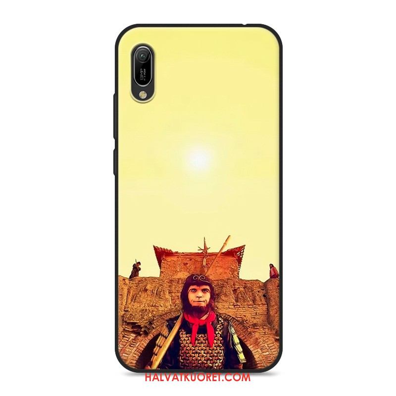 Huawei Y6 2019 Kuoret Silikoni Musta Rakastunut, Huawei Y6 2019 Kuori Pehmeä Neste