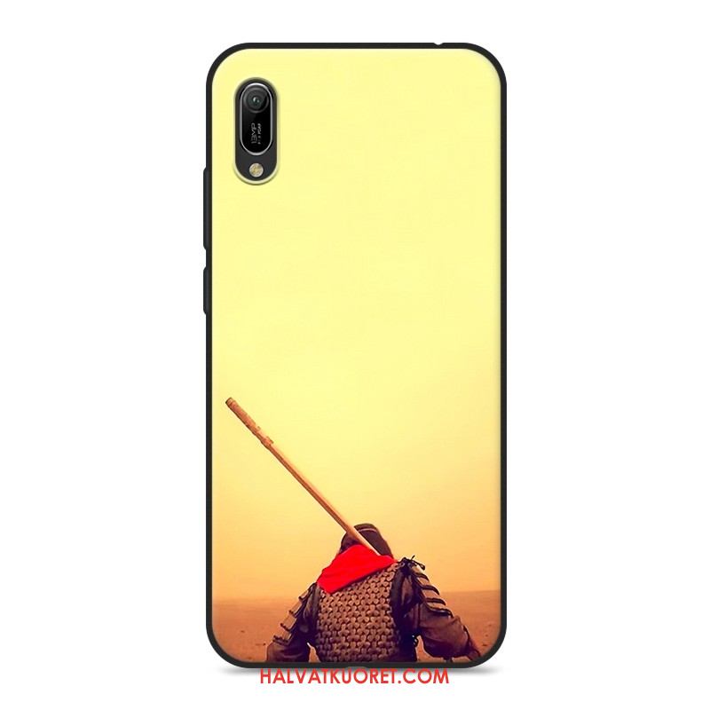 Huawei Y6 2019 Kuoret Silikoni Musta Rakastunut, Huawei Y6 2019 Kuori Pehmeä Neste