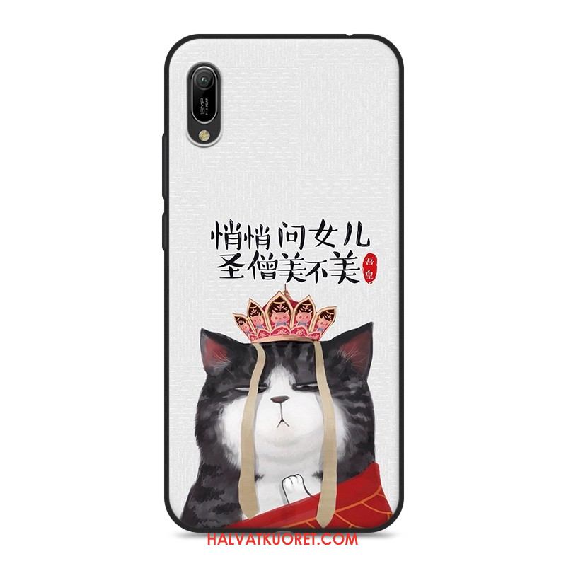Huawei Y6 2019 Kuoret Silikoni Musta Rakastunut, Huawei Y6 2019 Kuori Pehmeä Neste