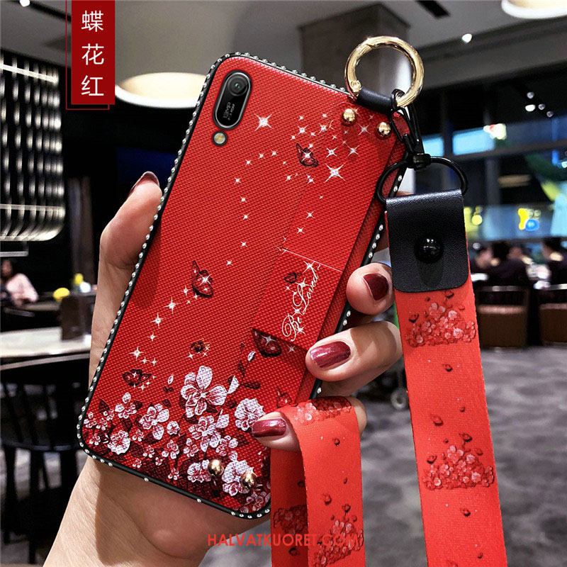 Huawei Y6 2019 Kuoret Silikoni Pehmeä Neste Valkoinen, Huawei Y6 2019 Kuori Kotelo Puhelimen