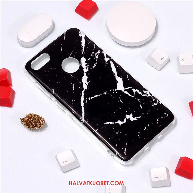 Huawei Y6 Pro 2017 Kuoret Kotelo Tila Pehmeä Neste, Huawei Y6 Pro 2017 Kuori Musta