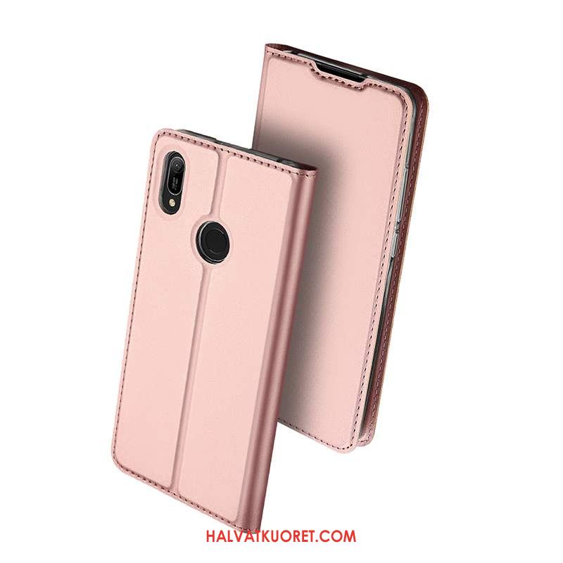 Huawei Y6s Kuoret Kulta Nahkakotelo Suojaus, Huawei Y6s Kuori Puhelimen