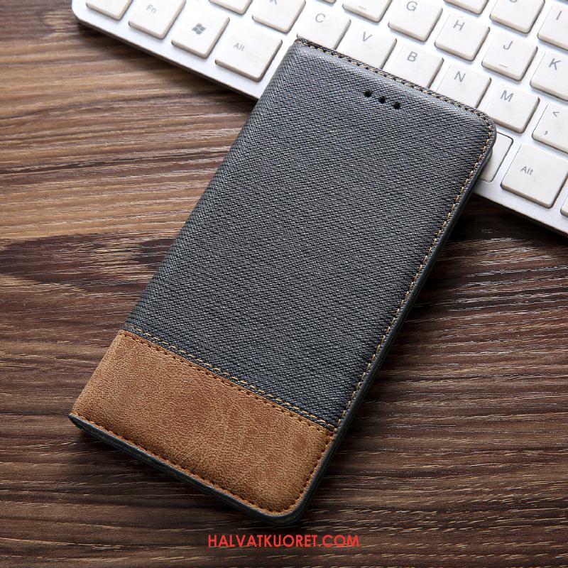 Huawei Y7 2018 Kuoret Liiketoiminta All Inclusive, Huawei Y7 2018 Kuori Aito Nahka Puhelimen Braun
