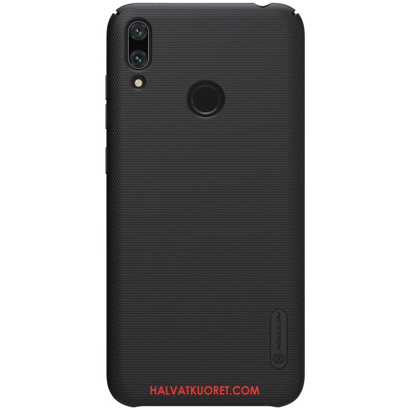 Huawei Y7 2019 Kuoret Kotelo Suojaus Murtumaton, Huawei Y7 2019 Kuori Kulta Pesty Suede