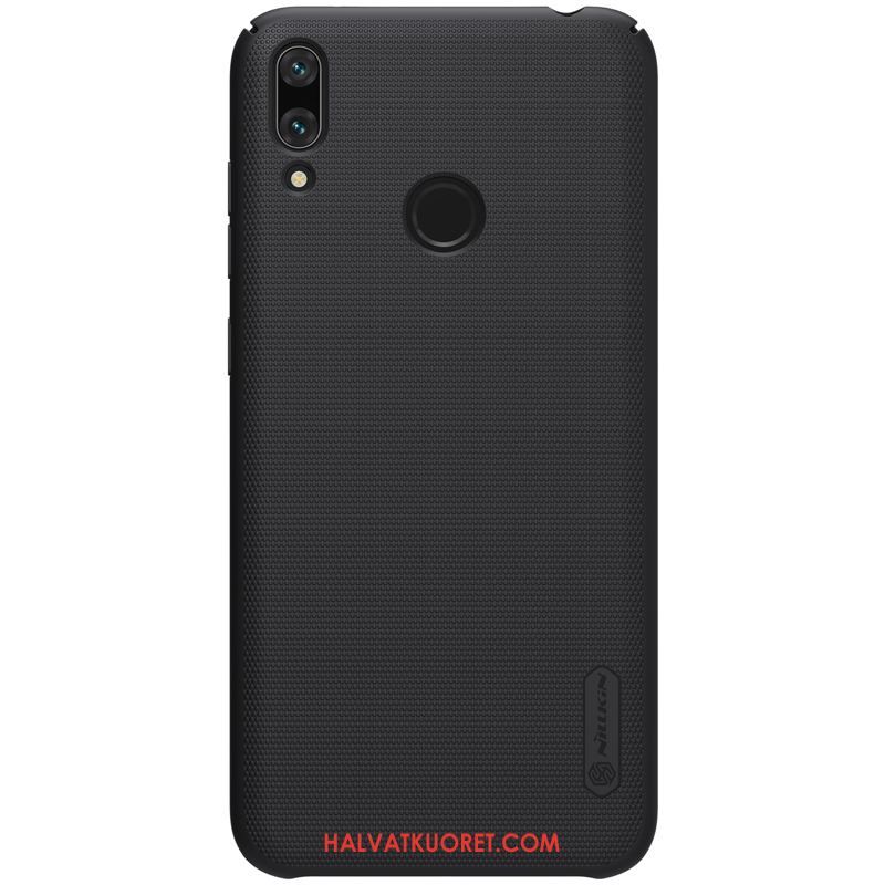 Huawei Y7 2019 Kuoret Kotelo Suojaus Murtumaton, Huawei Y7 2019 Kuori Kulta Pesty Suede