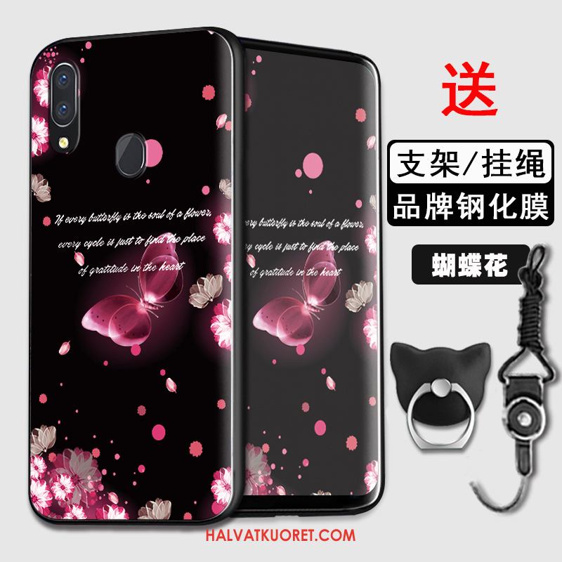 Huawei Y7 2019 Kuoret Persoonallisuus Kotelo All Inclusive, Huawei Y7 2019 Kuori Silikoni Sininen