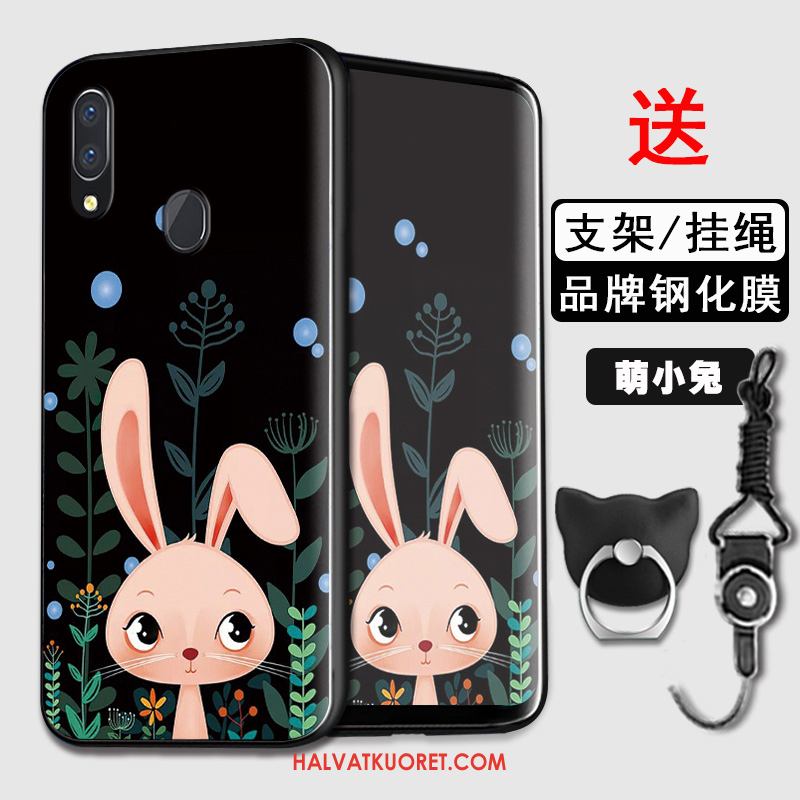 Huawei Y7 2019 Kuoret Persoonallisuus Kotelo All Inclusive, Huawei Y7 2019 Kuori Silikoni Sininen