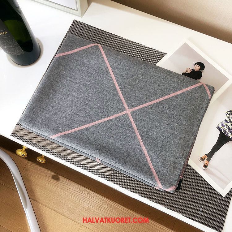 Huivi Naisten Kaulakoru Villit Talvi, Huivi Tumman Kasmirmatto Schwarz Grau