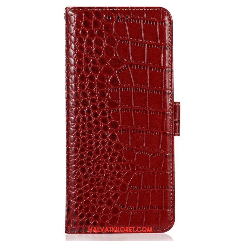 Kotelot Huawei Mate 50 Pro Crocodile Style Rfid