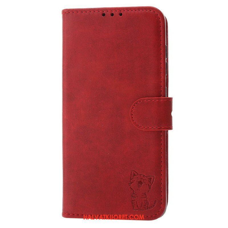 Kotelot Huawei P50 Pro Keinonahkainen Kissanpentu