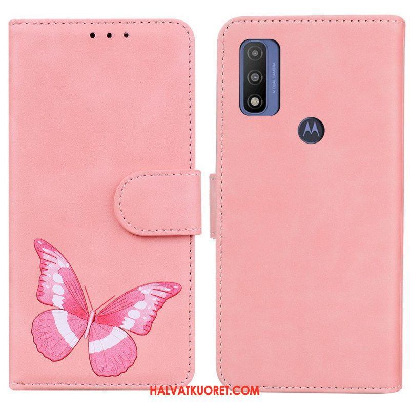 Kotelot Moto E40 / E30 / E20 Skin Touch Butterfly