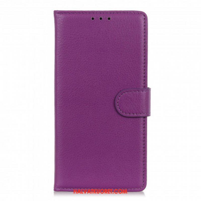 Kotelot Moto G100 Perinteinen Litchi Faux Leather