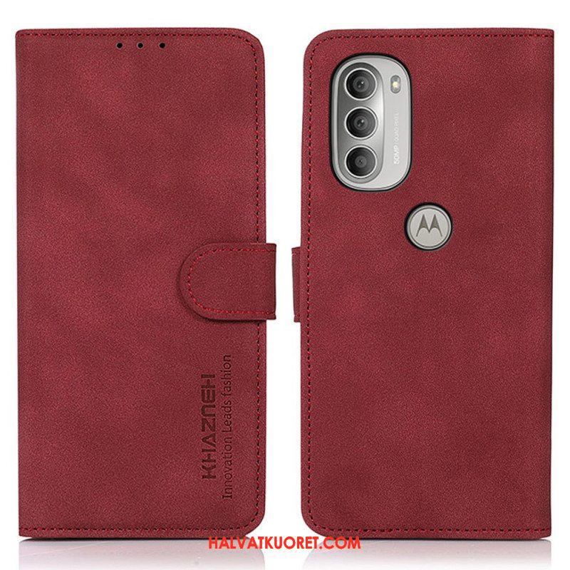 Kotelot Moto G51 5G Khazneh Fashion Leather Effect