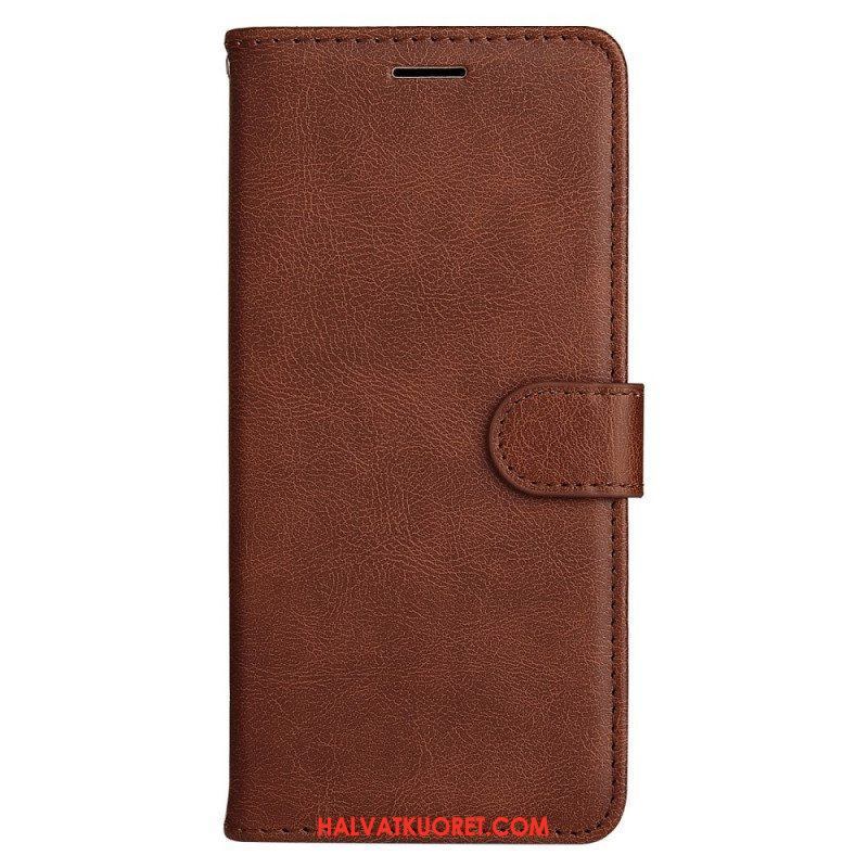 Kotelot OnePlus 10 Pro 5G Suojaketju Kuori Strappy Plain Leather Style