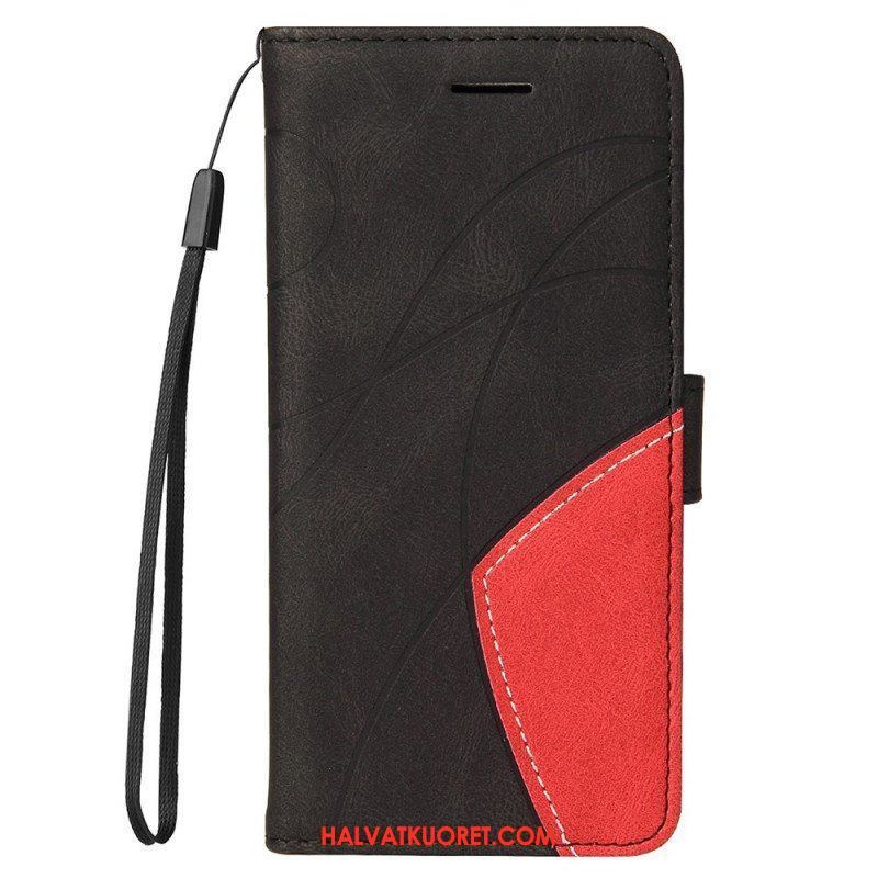 Kotelot OnePlus Nord 2 5G Kaksisävyinen Signature Faux Leather