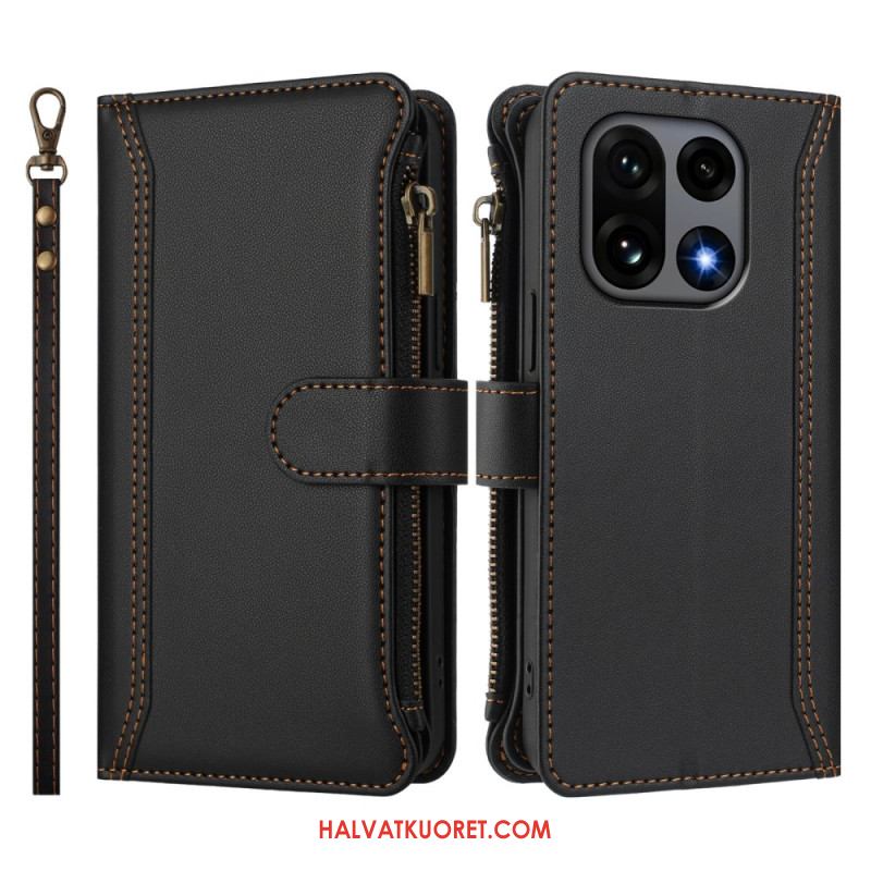 Kotelot Oneplus 15 9 Kortin Lokeron Lompakko Hihnalla