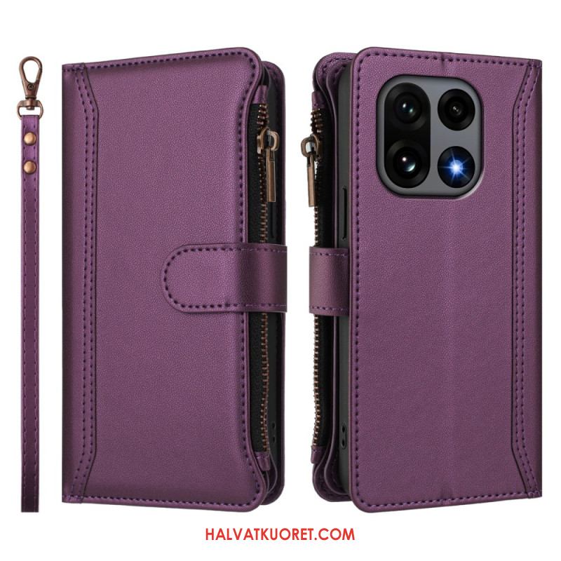 Kotelot Oneplus 15 9 Kortin Lokeron Lompakko Hihnalla