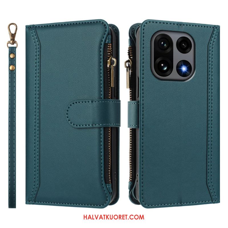 Kotelot Oneplus 15 9 Kortin Lokeron Lompakko Hihnalla