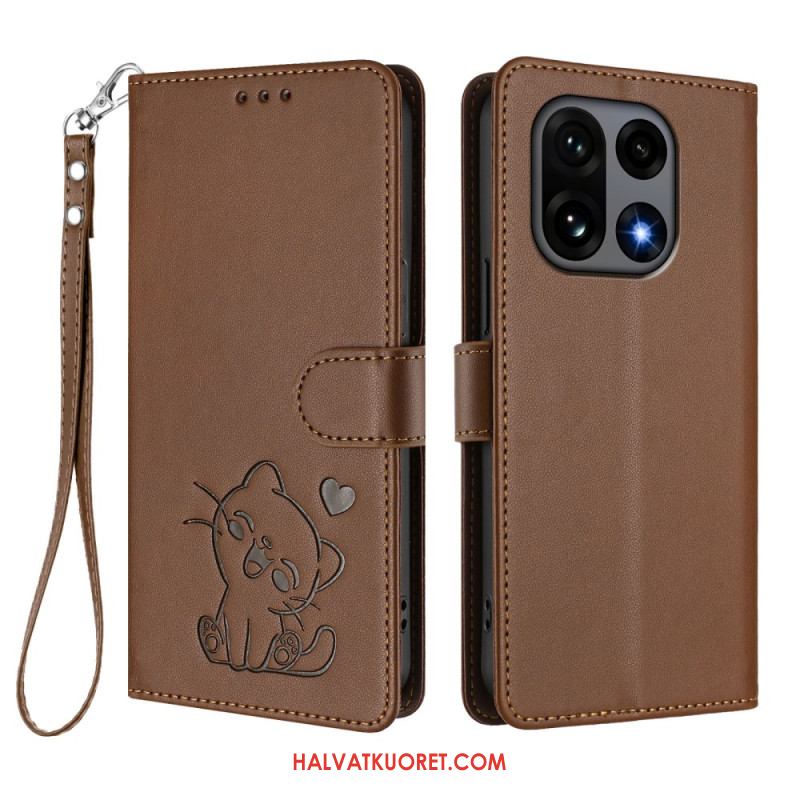 Kotelot Oneplus 15 Pieni Kissa Hihnalla