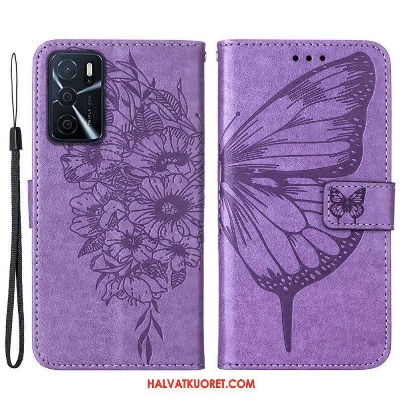 Kotelot Oppo A16 / A16s Butterfly Design