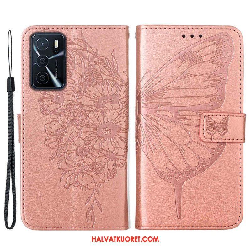 Kotelot Oppo A16 / A16s Butterfly Design