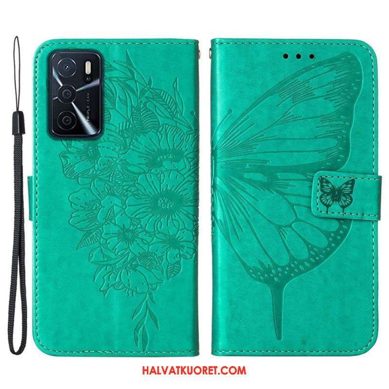 Kotelot Oppo A16 / A16s Butterfly Design