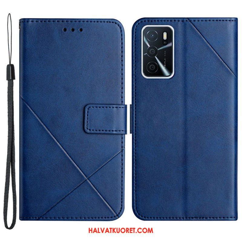 Kotelot Oppo A16 / A16s X Design Geo Leather Style