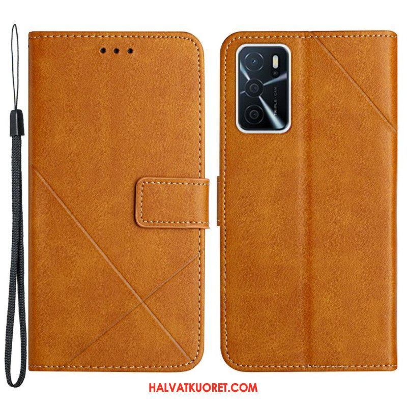 Kotelot Oppo A16 / A16s X Design Geo Leather Style