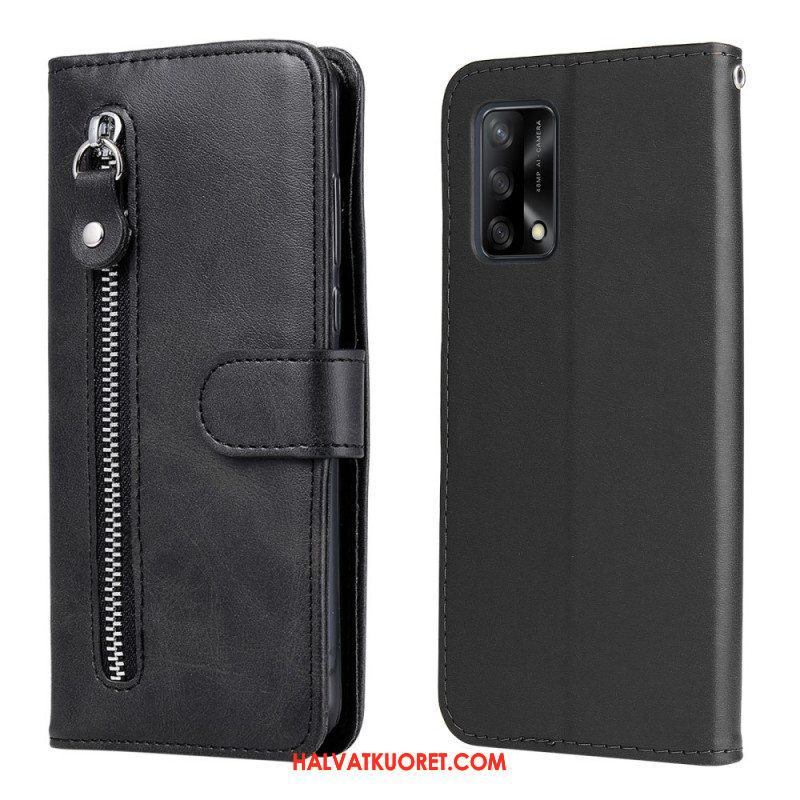 Kotelot Oppo A74 4G Vintage Kolikkokukkaro