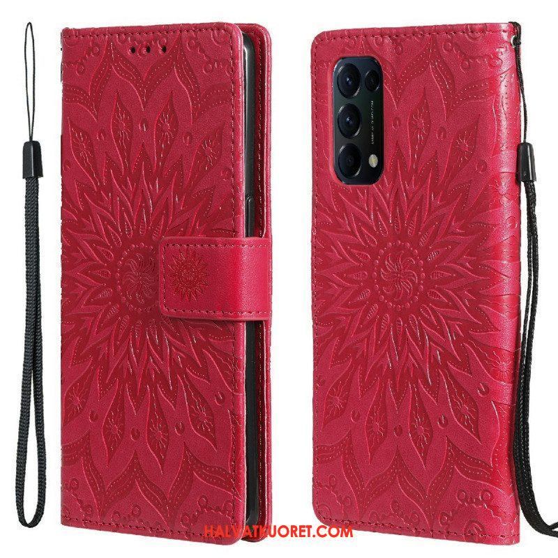 Kotelot Oppo Find X3 Lite Auringon Kukka