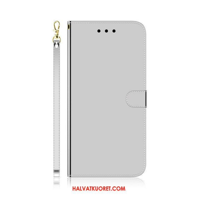 Kotelot Oppo Find X3 Neo Keinonahkainen Peilin Kansi