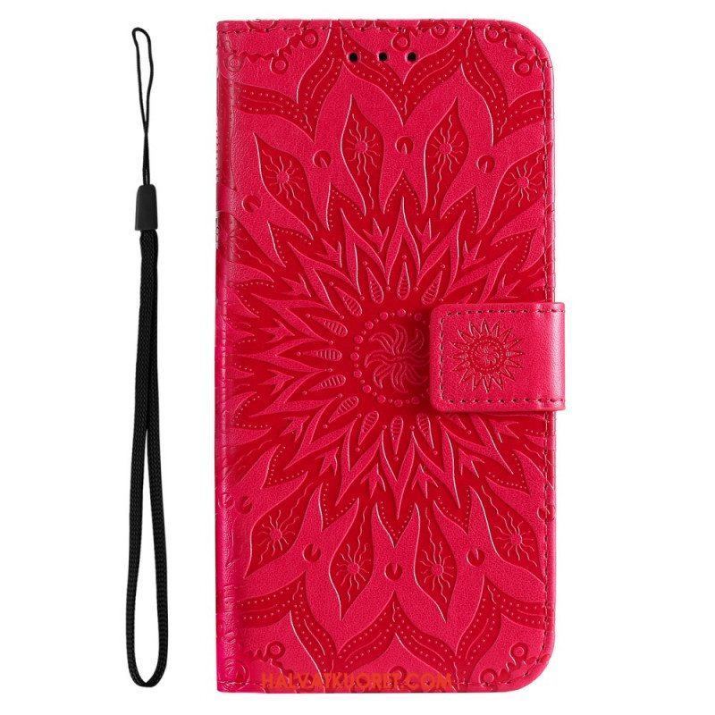 Kotelot Oppo Find X5 Lite Suojaketju Kuori Strappy Sun Mandala