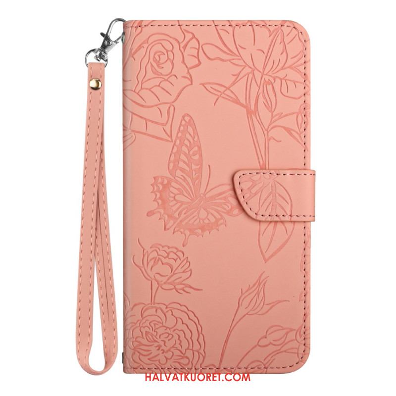 Kotelot Oppo Reno 13 5g Perhoskuvioinen Hihna