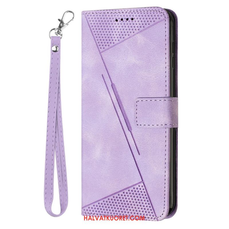 Kotelot Oppo Reno 13f 4g / 5g / 13 Fs 5g Geometriset Raidat Hihnalla