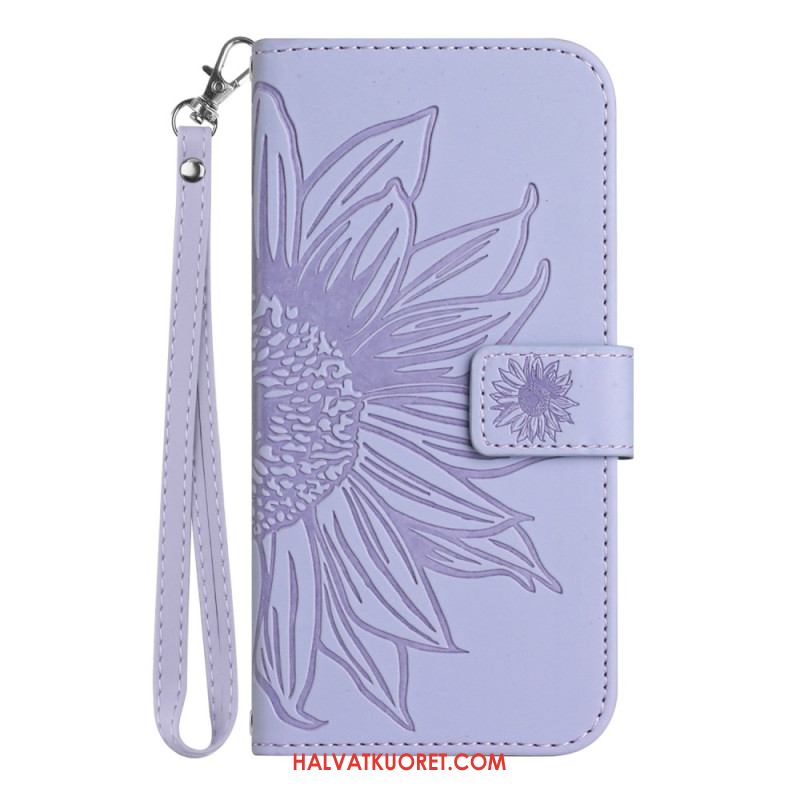 Kotelot Oppo Reno 14 Pro 5g Puhelinkuoret Auringonkukkakuvio Hihnalla