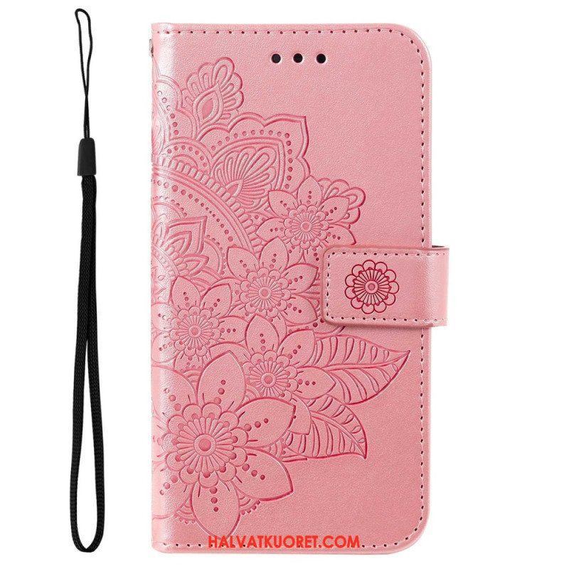 Kotelot Oppo Reno 8 Suojaketju Kuori Strappy Kukka