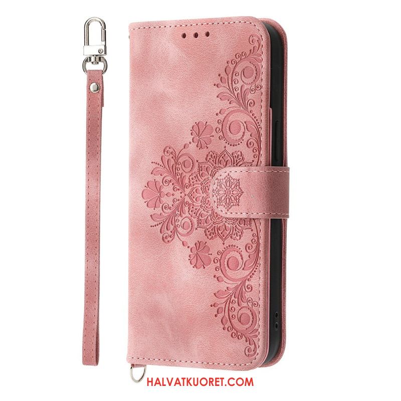 Kotelot Samsung Galaxy A17 4g / 5g Puhelinkuoret Pitsimäinen Mokkanahkakuvioinen Lompakko