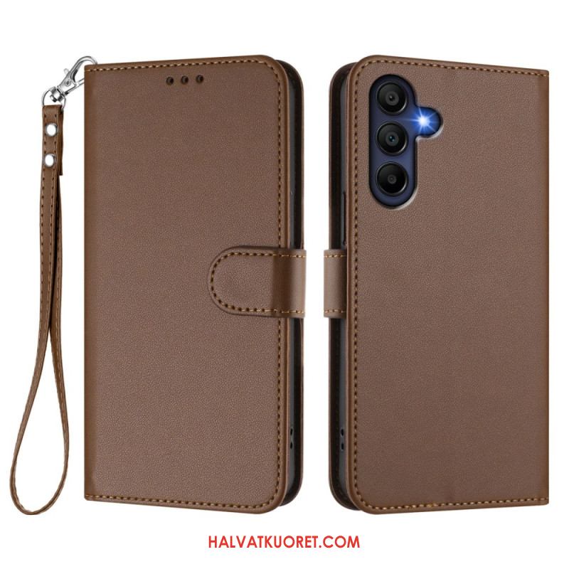 Kotelot Samsung Galaxy A17 4g / 5g Yksinkertainen Muotoilu Nauhalla