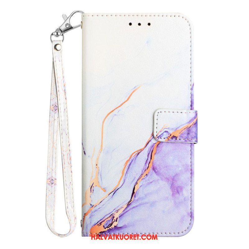 Kotelot Samsung Galaxy A54 5G Suojaketju Kuori Strip Marble