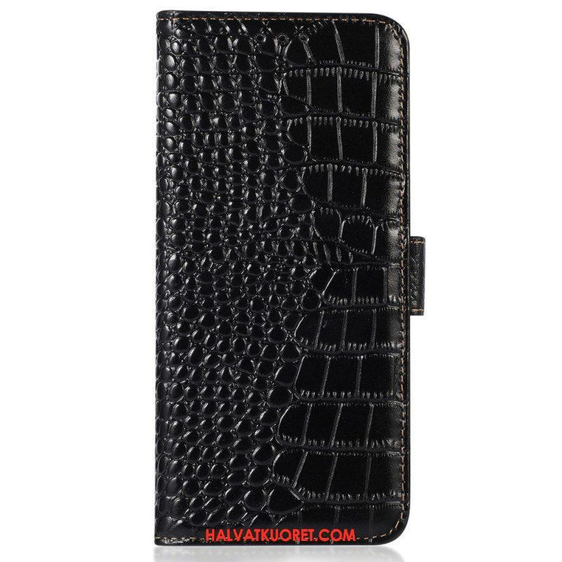 Kotelot Samsung Galaxy M13 Crocodile Style Rfid