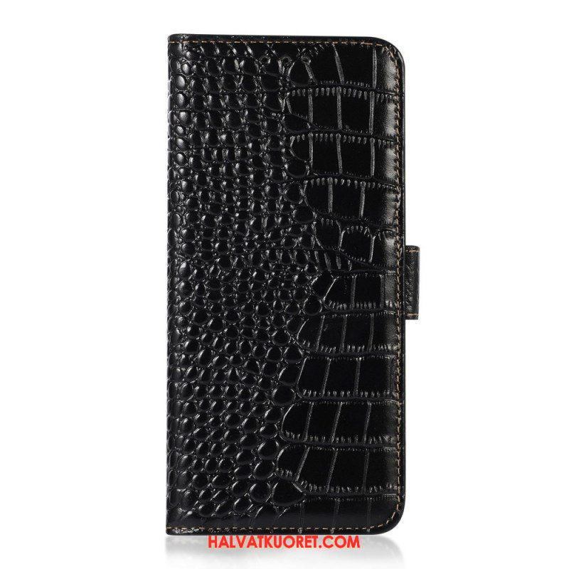 Kotelot Samsung Galaxy M33 5G Crocodile Style Rfid